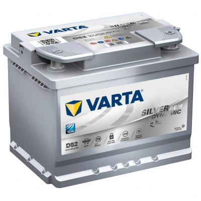 Varta Silver Dynamic AGM D52 560901068D852 akkumultor, 12V 60Ah 680A J+ EU, magas Aut akkumultor, 12V alkatrsz vsrls, rak