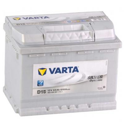Varta Silver Dynamic D15 5634000613162 akkumultor, 12V 63Ah 610A J+ EU, magas