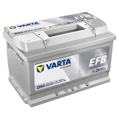Varta Dynamic EFB D54 akkumultor, 12V 65Ah 650A J+EU, alacsony