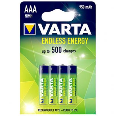 Varta Endless Energy elem akkumul�tor AAA 950mAh 4db, 500 t�lt�s VARTA