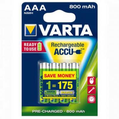 Varta AAA 800mAh 3+1 db Ready2use tlthet elem, akkumultor VARTA