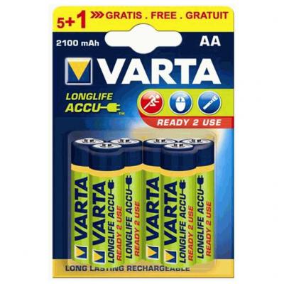 Varta AA 2100mAh 5+1db Ready2use tlthet elem, akkumultor