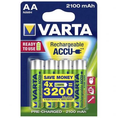 Varta AA 2100mAh 3+1 db Ready2use tlthet elem, akkumultor VARTA