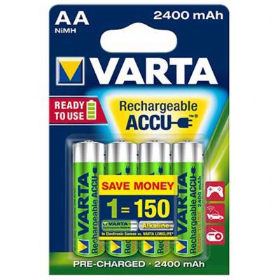 Varta AA 2400mAh 3+1db Ready to Use tlthet elem, akkumultor