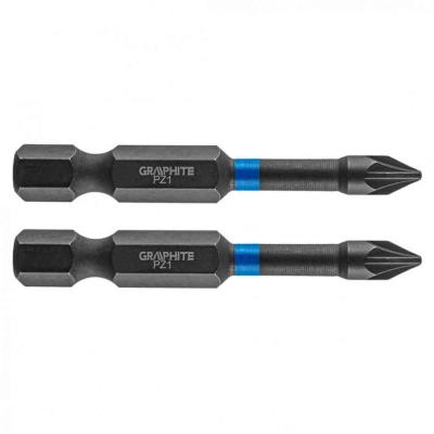 Torzi�s �tvecsavaroz� bit PZ1x50mm, 2db. GRAPHITE
