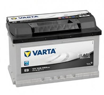 Varta Black Dynamic E9 5701440643122 akkumultor, 12V 70Ah 640A J+ EU, alacsony