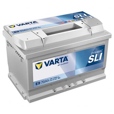Varta Dynamic SLI E9 akkumultor, 12V 70Ah 640A J+ EU, alacsony