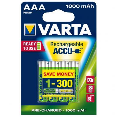 Varta AAA 1000mAh 4db Ready to Use tlthet elem, akkumultor