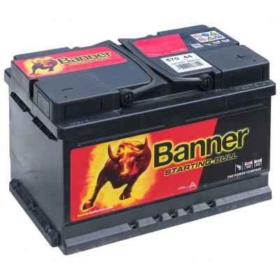 Banner Starting Bull 57044 010570440101 akkumultor, 12V 70Ah 640A J+ EU, alacsony BANNER