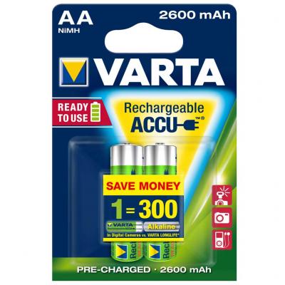 Varta AA 2600mAh 2db Ready 2 Use tlthet elem, akkumultor