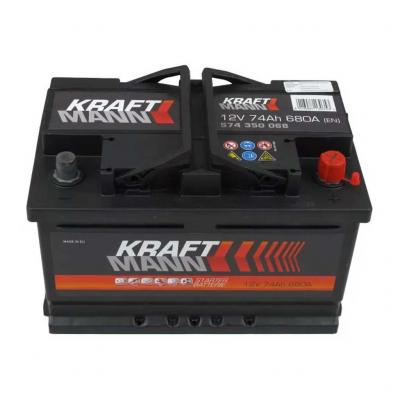 Kraftmann 574350068 akkumultor, 12V 74Ah 680A J+ EU, alacsony