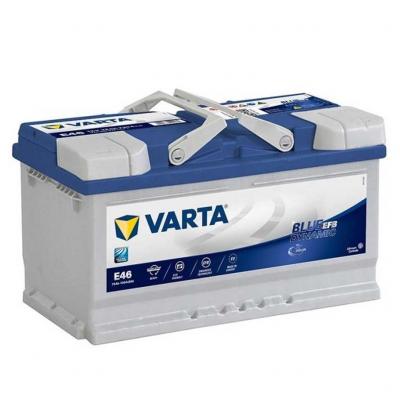Varta Blue Dynamic EFB E46 575500073D842 akkumultor, 12V 75Ah 730A J+ EU, alacsony VARTA