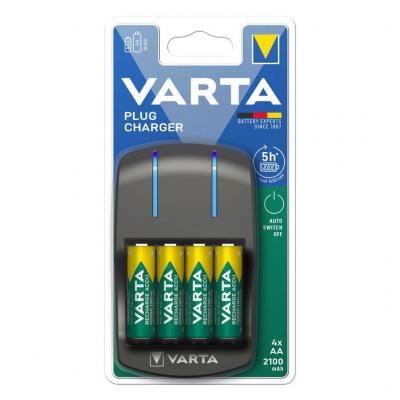 Varta 57647101451 Plug Charger Ceruza akkutlt 4x2100mAh akkumultorral VARTA