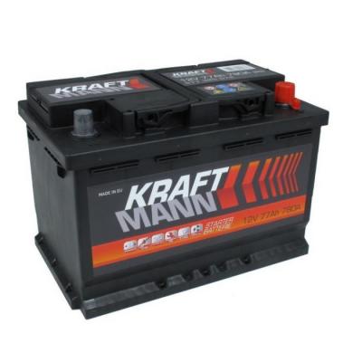 Kraftmann 577360078 akkumultor, 12V 77Ah 780A J+ EU, magas KRAFTMANN