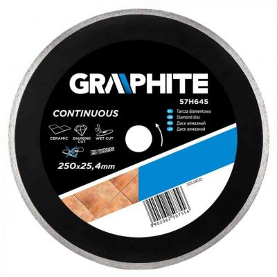 Gy�m�nt v�g�korong 250x25.4mm, folyamatos GRAPHITE