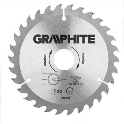 K�rf�r�szlap kem�nyf�m fogakkal, 165x30mm , 30 fog GRAPHITE