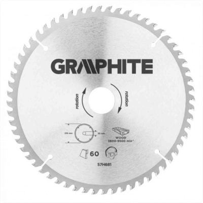 K�rf�r�szlap kem�nyf�m fogakkal, 216x30mm , 60 fog GRAPHITE