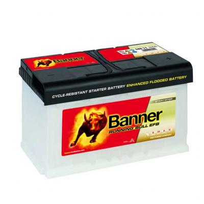 Banner Running Bull EFB 58011 012580110101 akkumultor, 12V 80Ah 780A J+ EU, magas