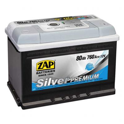 ZAP Silver Premium 58035 akkumultor, 12V 80Ah 760A J+ EU, magas ZAP