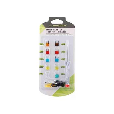 Penge biztos�t�kok MINI, 10 db + voltm�r� 6-24V + megfog� AUTOLIFE