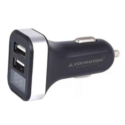 2x USB t�lt�, 2.1A, 12/24V-os szivargy�jt� aljzathoz voltm�r�vel AUTOLIFE
