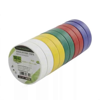 PVC szigetel�szalag 0,13 mm x 15 mm x 10 m, 5 sz�n, 10 db. AUTOLIFE