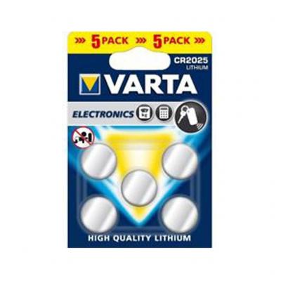 Varta CR2025 BLI 5 fot s kalkultorelem, 5db