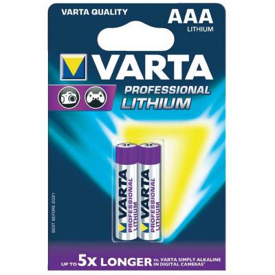 Varta AAA 2db Professional lithium mikro elem VARTA