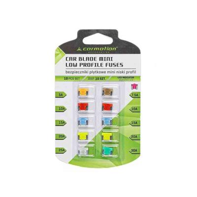Penge biztos�t�kok MINI LOW PROFILE LED jelz�vel, 10 db Szerel�si anyag alkatr�sz v�s�rl�s, �rak