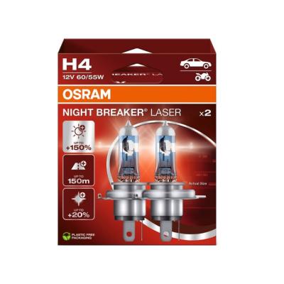 Osram 64193NL-2HB 12V 60/55W H4 P43t Night Breaker Laser f�nysz�r�izz�, 2db