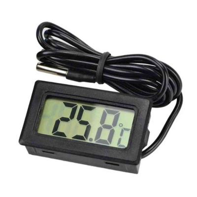 Elektronikus h�m�r� LCD kijelz�vel, 1 m-es szonda, 48 x 28 x 15 mm, Fekete AUTOLIFE