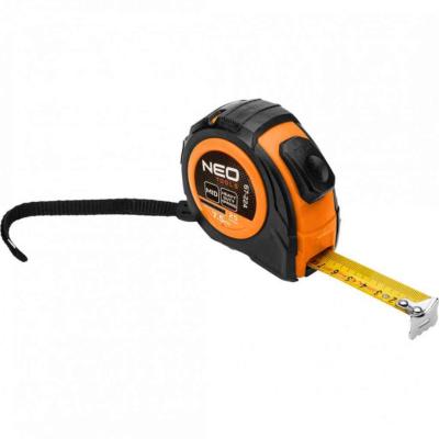 M�r�szalag 7,5 m/25 mm, ac�l,  autostop+ r�gz�t� NEO TOOLS (NEOTOOLS)
