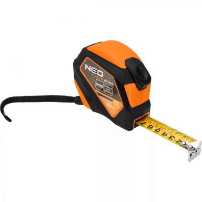 M�r�szalag, 10m/25mm, ac�l, m�gneses, autostop+ r�gz�t� NEO TOOLS (NEOTOOLS)