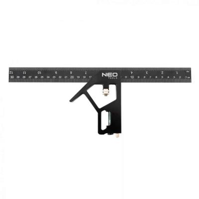 Kombin�lt der�ksz�g �s vonalz�, 30cm NEO TOOLS (NEOTOOLS)