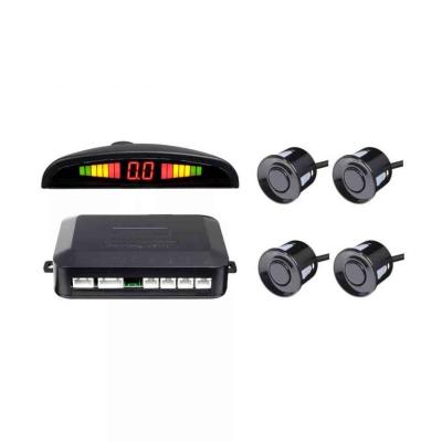 12V-os tolat�radar k�szlet - 4 szenzoros, LED-es kijelz�vel