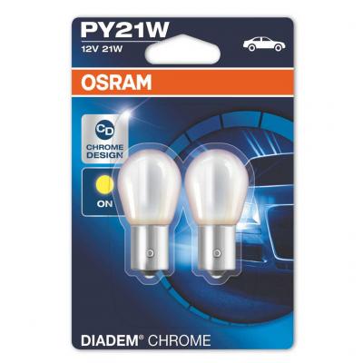 Osram 7507DC-02B 12V 21W PY21W BAU15s Diadem Chrome narancs izz,2db AMS-OSRAM (AMSOSRAM)