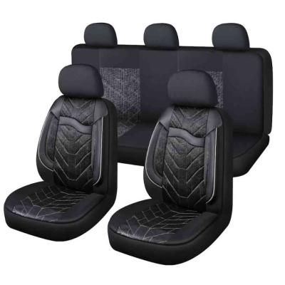 11 r�szes M�b�r+Sz�vet anyag univerz�lis �l�shuzat szett - 2 helyen oszthat� L�gzs�kos - fekete-feh�r AUTOLIFE
