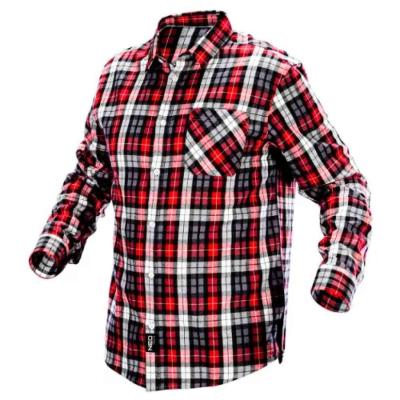 Flanel ing, piros-fekete-feh�r, 100% pamut,XXL