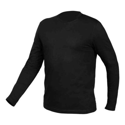 Munkav�delmi p�l�, hossz� ujj�, fekete, 100% pamut, S