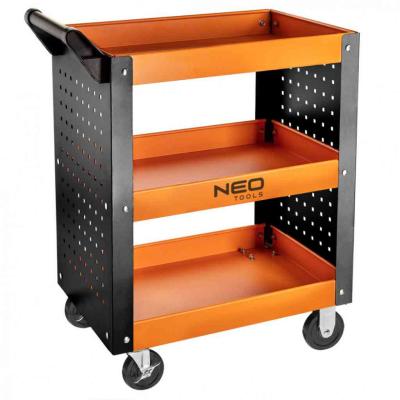 Nyitott m�helykocsi, 3 polcos, 630x390x830mm, teherb�r�s:120kg, szersz�mkocsi NEO TOOLS (NEOTOOLS)