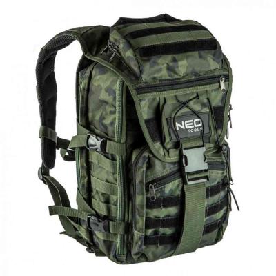 Taktikai t�ra h�tizs�k terepsz�n�, k�v�l:4 zseb, bel�l:18 zseb, 600D poli�szter, 30L kapacit�s NEO TOOLS (NEOTOOLS)