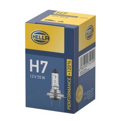 Hella 8GH 223 498-031 12V 55W H7 PX26 Performance +120% f�nysz�r�izz� HELLA