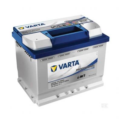 Varta Professional Dual Purpose EFB LED60 930060064B912 munka akkumulátor 12V 60Ah 640A J+ EU, magas Varta