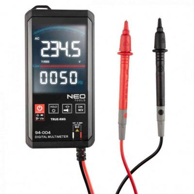 Multim�ter digit�lis, ac v, dc v, ac a, dc a, ellen�ll., h�m�r., NEO TOOLS (NEOTOOLS)