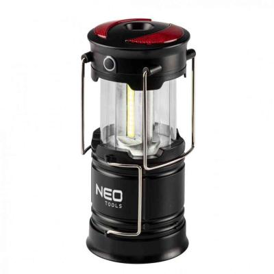 Kempingl�mpa, 3 funkci�s, �sszecsukhat�, 200lum, elemes 3xAA, COB LED, 3W