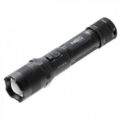 Zsebl�mpa t�lthet�, USB, 1000lum, OSRAM P9 LED, 10W NEO TOOLS (NEOTOOLS)