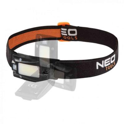 Fejl�mpa, t�lthet� USB 180lum COB LED + mozg�s�rz�kel�vel NEO TOOLS (NEOTOOLS)