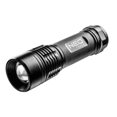 Alum�nium zsebl�mpa 200 lum, f�kusz�lhat�, IPX7, 3xAAA NEO TOOLS (NEOTOOLS)