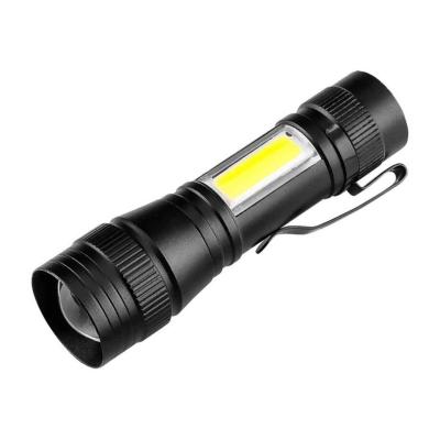Zsebl�mpa, t�lthet�, XPE+COB LED, 220lum max. f�nyer�, 300mAh akku, rendel�si egys�g: 12db NEO TOOLS (NEOTOOLS)