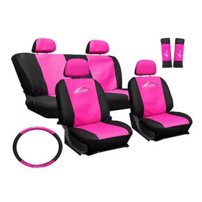 Univerzális üléshuzat készlet UL-AG23001P, pink-fekete H-Drive (HDrive)